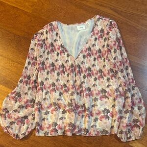 Wilfred Floral Blouse - Pink and Cream